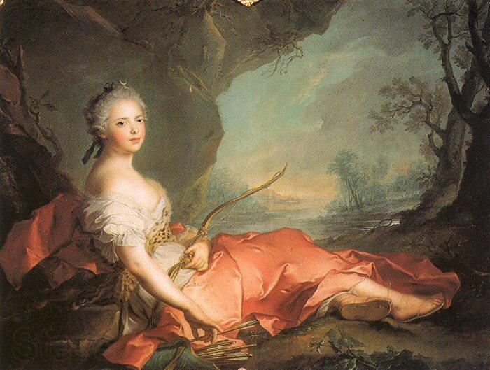 Jean Marc Nattier Marie-Adlaide of France as Diana Norge oil painting art